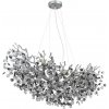 | Globo 64138H3S - Luster na lane QUEENA 10xE14/40W/230V strieborná | 64138H3S