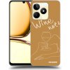 Picasee silikónový čierny obal pre Realme C53 - Wine not