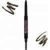 Makeup Revolution Duo Brow Definer ceruzka na obočie Dark Brown 0,15 g