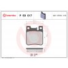 Sada brzdových platničiek, vždy 4 kusy v sade BREMBO P 50 017 (P50017)