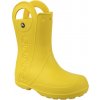Dětské boty Crocs Handle Rain Boot žluté, velikosti 33-34 (12803)
