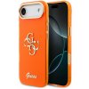 Guess IML 4G Script Metal Logo Zadný Kryt pre iPhone Air Orange GUHCP17M5HC4MLSO