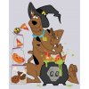 ZUTY Maľovanie podľa čísel - HALLOWEENSKÝ SCOOBY (SCOOBY DOO) Rámovanie: vypnuté plátno na rám, Rozmer: 40x50 cm