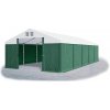 Skladový stan 5x10x2,5m strecha PVC 560g/m2 boky PVC 500g/m2 konštrukcie ZIMA PLUS Bílá Zelená Zelená