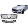 KITT Specials Front Grille suitable for Mercedes CLS W218 C118 (2011-2014) X218 Shooting Brake (2012-2014) GT-R Panamericana Design Chrom