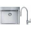 Súprava nerezový drez Franke Box 127.0369.295, kuchynská batéria Franke Eos 115.0590.045