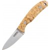Casstrom CASS-11618 Safari Mini Hunter lovecký nôž 6,5 cm, drevo kučeravej brezy, puzdro Kydex