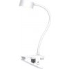 Solight LED stolná nabíjacia lampička, clip, biela WO3001-W