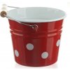 Münder Email Červený smaltovaný kýblik s bodkami Red dot - Ø16 * 14cm - 1.5L - Münder Email