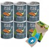 Wild Farm Superfood Salmon 6x400g krmivo pre psov bez obilnín & Žuvacia hračka pre psov - kosť 18 cm (náhodný vzor)