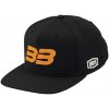 100% šiltovka BB33 Snapback čierna/oranžová veľ. UNI