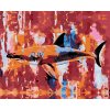 ZUTY Maľovanie podľa čísel - ŽRALOK NA ABSTRAKTNOM POZADÍ Rámovanie: vypnuté plátno na rám, Rozmer: 80x100 cm