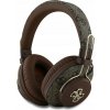 Slúchadlá na uši Guess Bluetooth ENC Metal 4G Logo hnedé