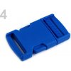 Spona trojzubec šírka 25 mm - 5 párov - modrá neonová - 4 (340) modrá neonová
