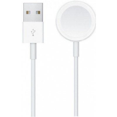 AppleKing magnetický nabíjací kábel USB-A pre Apple Watch - 1 m - biely - možnosť vrátiť tovar ZADARMO do 30tich dní