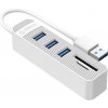 USB Hub ORICO TWU3 + SD 15cm biely (TWU3-3AST-WH-EP)