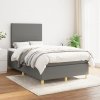 Box spring postel s matrací tmavě šedá 120x200 cm textil Šedá 3142162