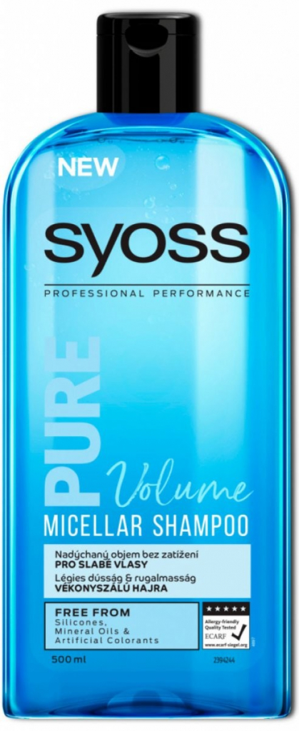 Syoss Pure Volume micelárny šampón 440 ml