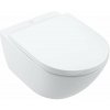 Villeroy & Boch Subway 3.0 Závesné WC s doskou SoftClosing, TwistFlush, alpská biela 4670TS01