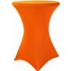 TENTino Elastický obrus STANDARD na koktejlový bistro stôl 60 cm VIAC FARIEB Farba obrusu: ORANŽOVÁ / ORANGE