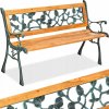 tectake 401424 záhradná lavica marina - hnědá