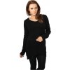 Women's sweater with a long wide neckline in black čierna 4XL Urban Classics 4066051424390
