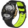 eses Silikónový remienok športový pre Xiaomi Amazfit T-Rex 2 - Čierno zelený