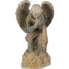 Clayre & Eef Béžovo-zelená keramická dekorácia socha anjela Angel Baroque - 41*45*65 cm - Clayre & Eef