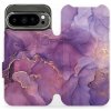 Mobiwear Flip knížkové pro Google Pixel 9 Pro Fialový mramor