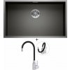 Blanco ZEROX 700-U nerez Dark Steel 526244 + Deante NEO LUNO BOC B720 nerezová oceľ
