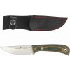 Muela TERRIER-9G lovecký nôž 8,8 cm, zeleno-žltá, Micarta, kožené puzdro