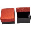 Mareb darčeková krabička na šperky 9 x 9 x 5.5 cm trblietavá červená