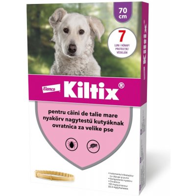 Kiltix antiparazitný obojok pre psov 70 cm