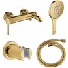 Súprava vaňová/sprchová batéria Grohe Essence 33624GL1, sprchová hlavica Grohe Rainshower 26574GL0, 27074GL0, 28362GL1