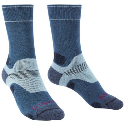Dámské turistické ponožky Bridgedale Hike Midweight Wmns Merino Performance Boot blue sky - L (7-8,5) / EU 41-43 / 25-27 cm