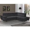 Rohová sedaccia súprava Gisele, antracitová látka, pravý roh