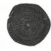 Šnúra sporáková Strend Pro, L-2.5 m, plochá 10 mm, tesniaca šnúra na sklo, na dvierka, na krby, na kachle, grafitová