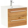 Základná skrinka Vario Clam 60 s umývadlom biely dub