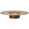 Ferm Living Kovový svietnik Soothe Brass Finish Ø 16 cm