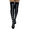 nadkolienky PAMELA MANN - Over - Skull and Crossbones - Black/White - PM1084