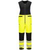 Portwest T150 PW3 Hi-Vis Salopettes Nepremokavé reflexné nohavice na traky žltá/čierna M