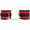 Kink - Nylon Bind Hook&Loop Wrist Restraints Red-Black Model 2 Adjustable 18-35 cm X 6 cm
