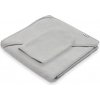 Detská froté osuška s kapuckou New Baby BASIC 80x80 sivá
