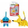 Jazwares Pokémon akčné figúrky Pikachu a Mudkip - 5 cm