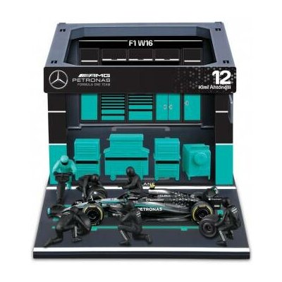 Bburago Bburago - Formula Racing F1 Pit Pass set - Mercedes-AMG Petronas W16 (2025) 12 Kimi Antonelli 1:43