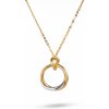 Pandora Elegantný bicolor náhrdelník Shine Essence 363882C00 45 cm