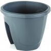 ALFIstyle Kvetináč na zábradlie šírka 29,7 cm, čierny