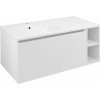 SAPHO - LOREA skrinka s umývadlom 101x46x51,5cm (80+20cm), ľavá, biela matná LE080-3131-L-01