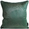 DESIGN 91, Obliečka na vankúš - Goja, zelená s lesklým vzorom 40 x 40 cm