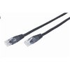 Gembird PP12-0.5M/BK patch RJ45, cat. 5e, UTP, 0.5m, čierný